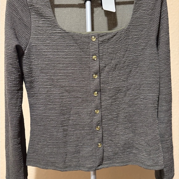 Olive Lounge set stretch top & pants Ensemble LARGE​ - Picture 6 of 12